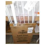 Regalo Easy Step® 38.5-Inch Extra Wide Walk Thru Baby Gate, Includes 6-Inch Extension Kit, 4 Pack Pressure Mount Kit, 4 Pack Wall Cups and Mounting Kit