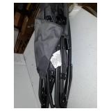 PORTAL Oversized Quad Folding Camping Rocking Chair High Back Hard Armrest Carry Bag Included, Support 300 lbs, Black