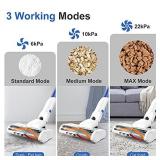 Cordless Vacuum Cleaner, whall 22Kpa Suction 250W Brushless Motor Cordless Stick Vacuum Cleaner, up to 53mins Runtime, 4 in 1 Lightweight Handheld Vacuum for Home Hard Floor Carpet Pet Hair