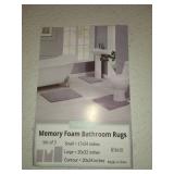 Memory Foam Bathroom Rugs Set 3