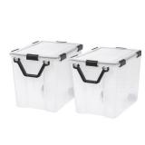 IRIS 2pk 103qt Weathertight Storage Box - Clear