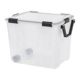 IRIS 2pk 103qt Weathertight Storage Box - Clear