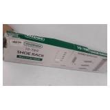 YOUDESURE 10 Tiers Shoe Rack, Large Shoe Rack Organizer for 50 Pairs, Space Saving Shoe Shelf, Non-Woven Fabric Shoe Storage Cabinet (Black