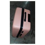 COOLIFE Luggage Suitcase Piece Set Carry On ABS+PC Spinner Trolley with pocket Compartmnet Weekend Bag (Sakura pink, 2-piece Set)