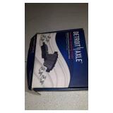 Detroit Axle - Rear Drilled and Slotted Disc Rotors + Ceramic Brake Pads Replacement for 2007-2017 Jeep Wrangler - 6pc Set