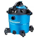 Vacmaster VBV1210, 12-Gallon* 5 Peak HP** Wet/Dry Shop Vacuum with Detachable Blower, Blue