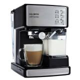 Mr. Coffee - Café Barista Single Serve 3-in-1 Espresso Machine with 15 with Bars of Pressure with Milk Frother - Stainless Steel