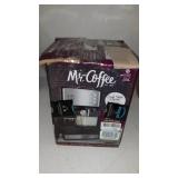 Mr. Coffee - Café Barista Single Serve 3-in-1 Espresso Machine with 15 with Bars of Pressure with Milk Frother - Stainless Steel