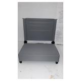 Flash Furniture 500 lb. Rated Lightweight Stadium Chair with Handle & Ultra-Padded Seat, Gray