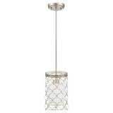 Craftmade 40591-SN Marbella 1 Light 6 inch Satin Nickel Mini Pendant Ceiling Light