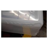 Rubbermaid Cleverstore Stackable Containers with Durable Latching Clear Lids, Visible Organization, Ideal for Large Item Storage for Garage and Basement, 95 Quart - 4 Pack