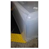 Rubbermaid Cleverstore Stackable Containers with Durable Latching Clear Lids, Visible Organization, Ideal for Large Item Storage for Garage and Basement, 95 Quart - 4 Pack