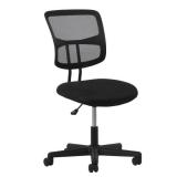 OFM Essentials Collection Swivel Mesh Back Armless Task Chair, in Black (ESS-3020)