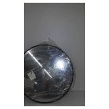 Round Black Mirror 24in