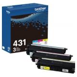 Brother - TN431 3-Pack Standard-Yield Toner Cartridges - Cyan/Magenta/Yellow