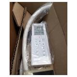 ALPHA JX Elongated Bidet Toilet Seat, White, Endless Warm Water, Rear and Front Wash, LED Light,Quiet Operation, Easy Wireless Remote Control, Low Profile Sittable Lid, 3 Year Warranty