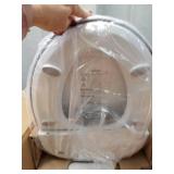 ALPHA JX Elongated Bidet Toilet Seat, White, Endless Warm Water, Rear and Front Wash, LED Light,Quiet Operation, Easy Wireless Remote Control, Low Profile Sittable Lid, 3 Year Warranty