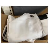 Pair of Full Length Black Out Curtains White