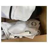 Pair of Full Length Black Out Curtains White