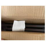 mDesign Bamboo Wood Laundry Hamper Sorter Cart, Portable and Collapsible Folding Clothes Basket Storage with Removable Poly/Cotton Liner Fabric Bag, X Frame - Vintage