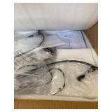 Wellmet Rustic Foyer Chandeliers, 5 Lights Modern Farmhouse Candle Wagon Wheel Chandelier, 23.6" Round Hanging Ceiling Pendant Lighting Fixture for Entryway, Kitchen Island, Dining Living Room