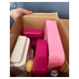 Temi Play Kitchen Playset Pretend Food - 53 PCS Pink Kitchen Toys for Toddlers, Toy Accessories Toddler Set w/ Real Sounds and Light, Toddler Outdoor Playset for Kids, Girls & Boy