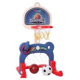 3-in-1 Kids Sports Center: Basketball Hoop, Soccer Goal, Ring Toss Playset - Indoor and Outdoor Activity Center for Toddlers - Toys for Active Kids