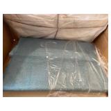 Lot of 2 TheWarmHome Jumbo Fabric Storage Bin with Handles,Storage Basket for Home Storage and Organization, Shelf Basket with Drawstring Cover for Living Room Bedroom Decor Closet