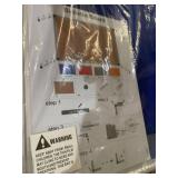 DexBoard Aluminum Framed Wall Mounted 48 x 36 Inch Fabric Bulletin Board Message...