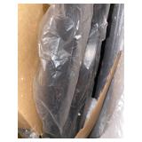 Round Coffee Tables,2 Round Nesting Table Set Circle Coffee Table with Storage Open Shelf for Living Room Modern Minimalist Style Furniture Side End Table of Stable(Black & White)