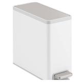 KOHLER 2.5 Gal. Stainless and White Slim Trash Can