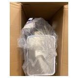 KOHLER 2.5 Gal. Stainless and White Slim Trash Can