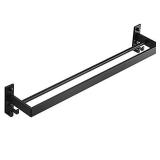 Spclsim Towel Bar 19.6 inch Double Towel Bar Bathroom Towel Holder Hanger Space Aluminum Hand Towel Rack Bathroom Towel Holder Matte Black Wall Mount Towel Holder Bathroom Accessories Towel Rod