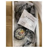 6-Light Black Farmhouse Chandelier,Large Size 34.65 inches(880cm) More Splendid,Industrial Modern Metal Lighting Fixture,Great for for Kitchen Island,Dining Room,Living Room,Bedroom