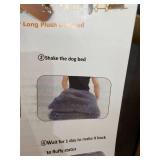 LONG PLUSH DOG BED