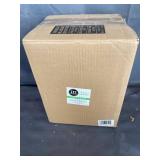 WHITE STEEL TRASH CAN