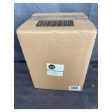 WHITE STEEL TRASH CAN