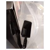 PET FOOD STORAGE W/ WHEELS & SCOOP & W/ SMALL STORAGE CONTAINER