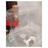 Amscan Plastic Double Beverage Dispenser, 12"H x 10"W x 10"D, Clear