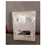 ANMINY 2PCS Woven Cotton Rope Storage Baskets with Handles Large Washable Laundry Basket Set Decorative Storage Bins Boxes Nursery Baby Kid Toy Blanket Clothes Towel Organizer - White/Light Blue