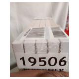 ANMINY 2PCS Woven Cotton Rope Storage Baskets with Handles Large Washable Laundry Basket Set Decorative Storage Bins Boxes Nursery Baby Kid Toy Blanket Clothes Towel Organizer - White/Light Blue