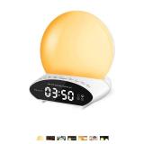 Sound Machine for Sleeping, 6-in-1 7 Colors Night Light with 30 Soothing Sounds, 20 Levels of Brightness/Volume, for Baby & Adults - Wake Up Lights Sunrise Alarm Clock Light with Snooze & Dual Alarms