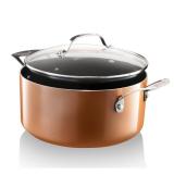 Gotham Steel Cast Textured Coating Ultra-Durable Nonstick 5-Qt. Stock Pot