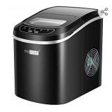VIVOHOME Electric Portable Compact Countertop Automatic Ice Cube Maker Machine 26lbs/day Black