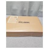 Double Door Handleset with Knob Handle for Front Door in Aged Bronze (Keyed Entry Handle and Dummy Hanleset),MDHST201810B-KB-DOUBLE