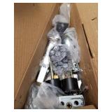 Double Door Handleset with Knob Handle for Front Door in Aged Bronze (Keyed Entry Handle and Dummy Hanleset),MDHST201810B-KB-DOUBLE