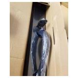 Double Door Handleset with Knob Handle for Front Door in Aged Bronze (Keyed Entry Handle and Dummy Hanleset),MDHST201810B-KB-DOUBLE