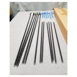 D&Q Hunting Bow and Arrow for Adults Recurve Bows Archery Set Adult Handmade Bow 58" 30-50 lbs Longbow Kit with Carbon Arrows Right Hand Outdoor Hunting Shooting