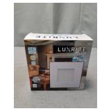 Luxrite Square LED Downlights, 14 W = 90 W, 5 Selectable Colors 2700 K | 3000 K | 35000 K | 4000 K | 5000K, dimmable LED light, 1100 lumens, wet rating, Energy Star, IC rating