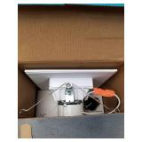 Luxrite Square LED Downlights, 14 W = 90 W, 5 Selectable Colors 2700 K | 3000 K | 35000 K | 4000 K | 5000K, dimmable LED light, 1100 lumens, wet rating, Energy Star, IC rating